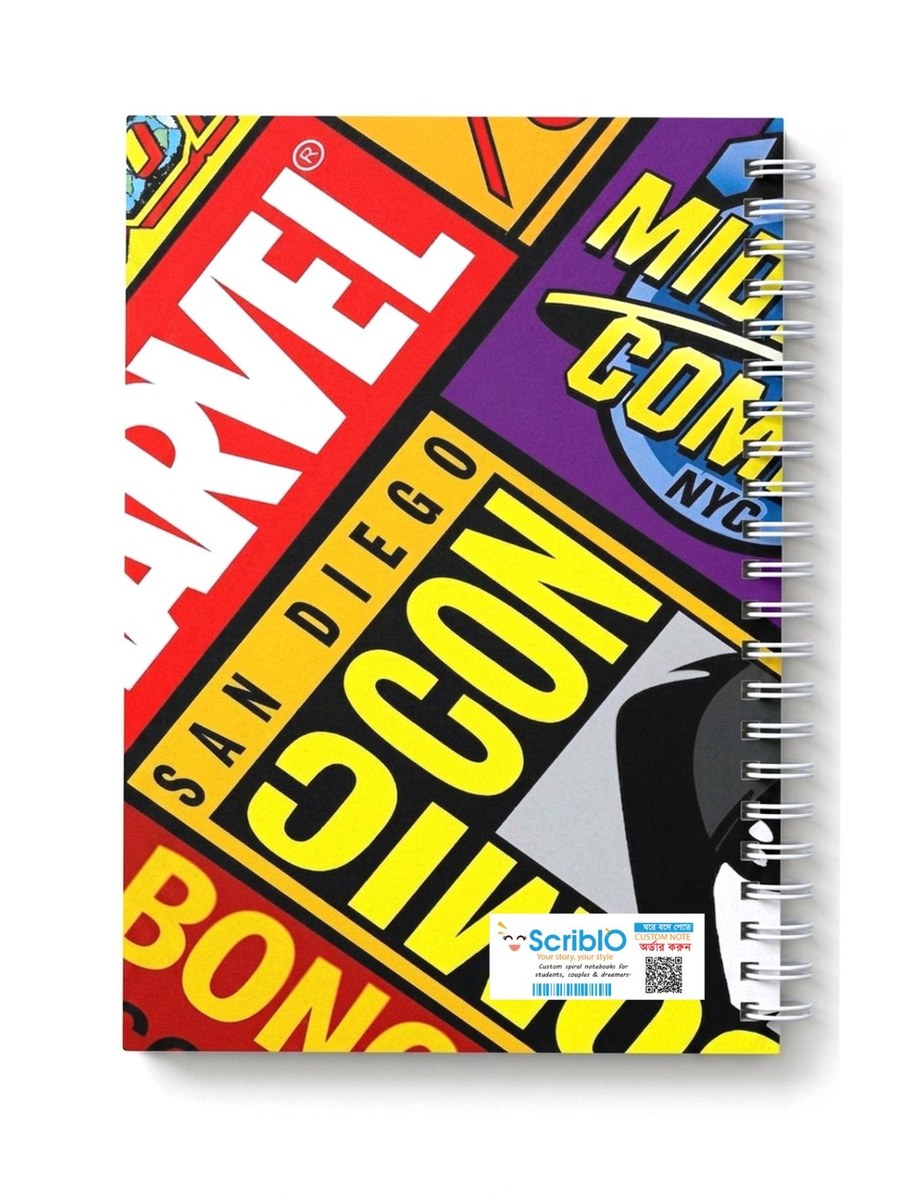 Comic Universe Spiral Notebook