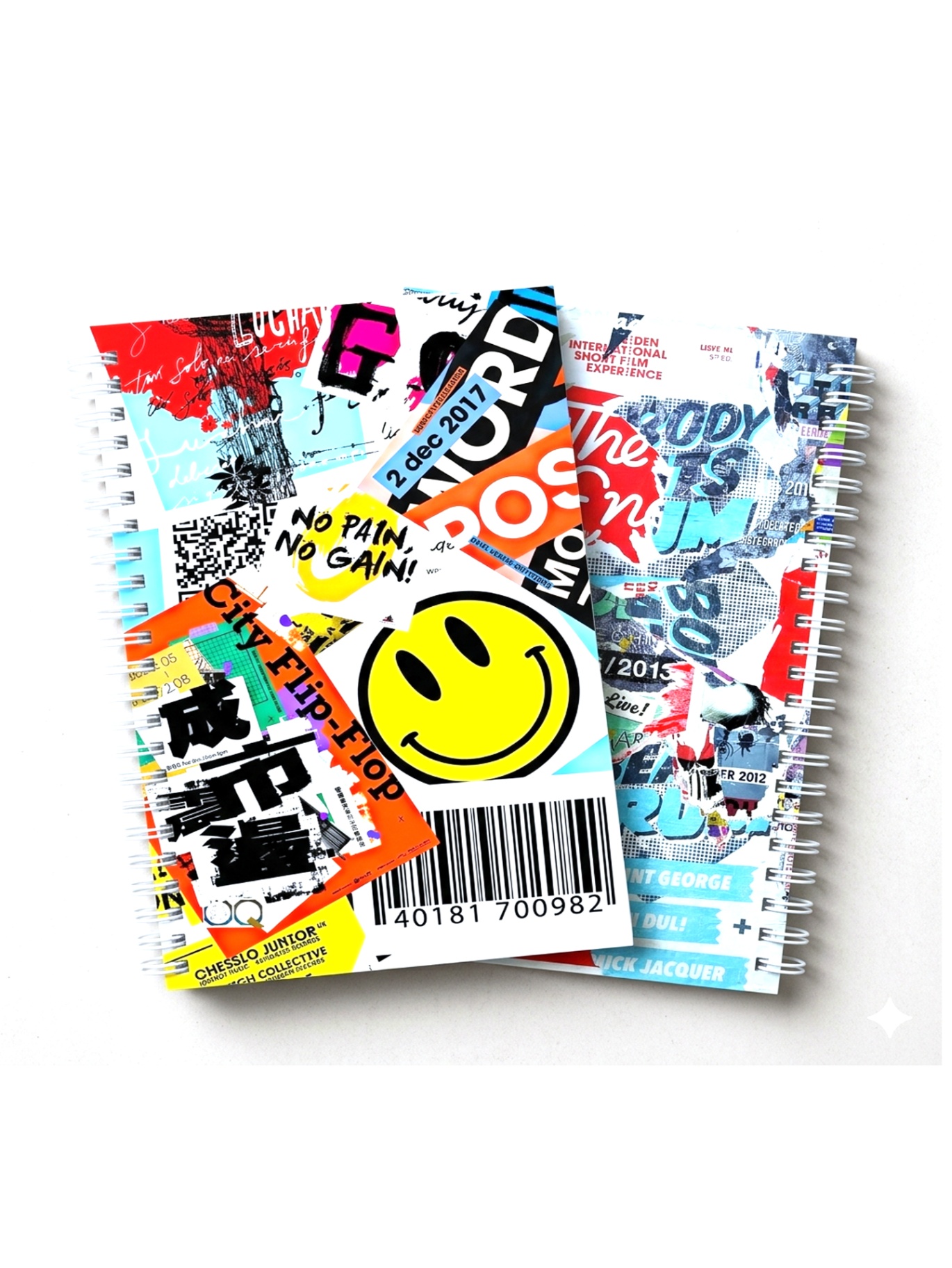 Street Collage Aesthetic Spiral Notebook thumbnail 3